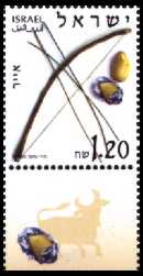 Stamp:Iyyar (The Months of the Year), designer:Miri Sofer 02/2002
