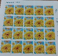 Sheet of 20 stamps at NIS 0.50 each 