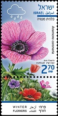 Crown Anemone Stamp Sheet